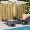  szürke polyrattan napozóágy párnával 60x199x42 cm