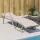  bézs polyrattan napozóágy párnával 60 x 199 x 42 cm