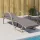  bézs polyrattan napozóágy párnával 60 x 199 x 42 cm