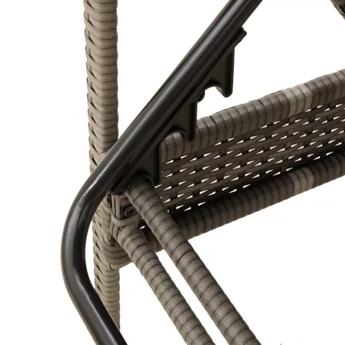  szürke napozóágy párnával 63 x 200 x 81 cm polyrattan (csak az USA-ban)