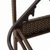  barna napozóágy párnával 63x200x81 cm polyrattan (csak az USA-ban)
