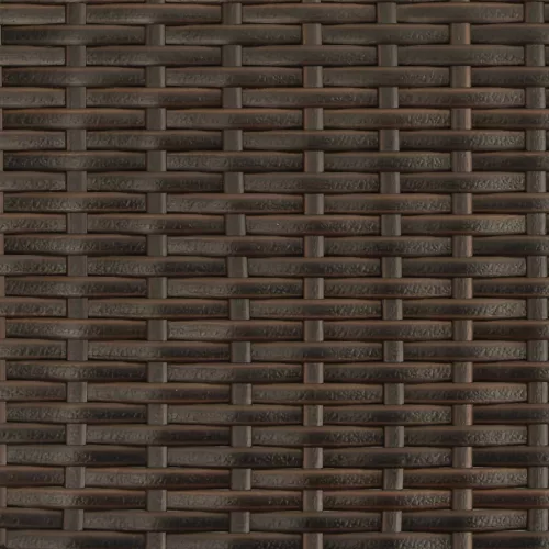  barna polyrattan napozóágy párnával
