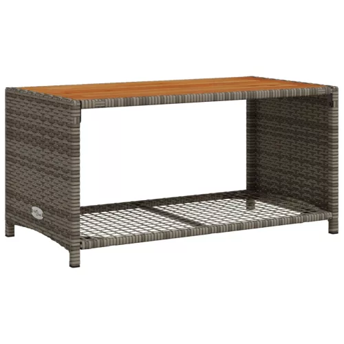  4 részes szürke polyrattan kerti ülőgarnitúra párnákkal