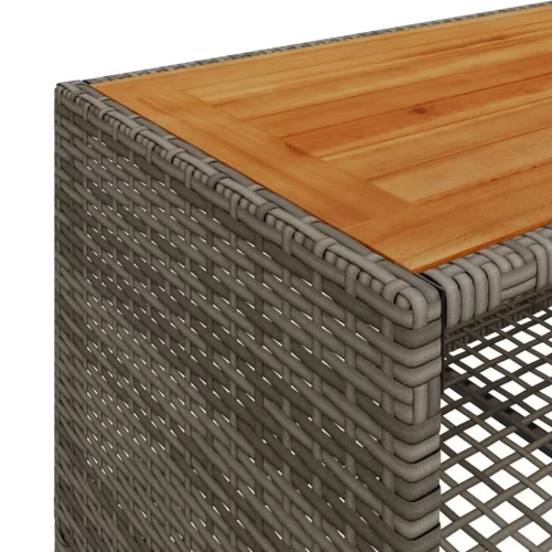  4 részes szürke polyrattan kerti ülőgarnitúra párnákkal