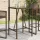  barna polyrattan kültéri bárasztal 70 x 70 x 110 cm