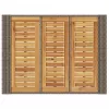  szürke polyrattan kerti bárasztal akácfa lappal 105x80x110 cm