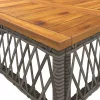  2 részes szürke polyrattan kerti kanapészett párnákkal