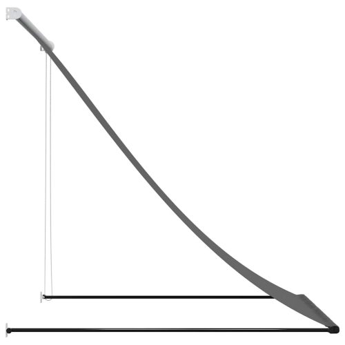  antracit szövet és acél feltekerhető napellenző 150 x 150 cm