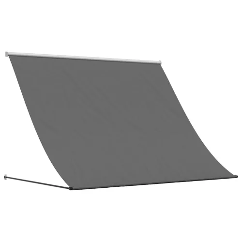  antracit szövet és acél feltekerhető napellenző 250 x 150 cm