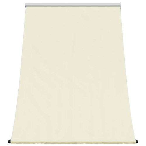  krémszínű szövet és acél feltekerhető napellenző 100 x 150 cm