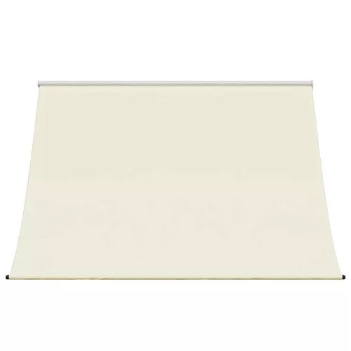  krémszínű szövet és acél feltekerhető napellenző 250 x 150 cm