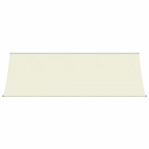  krémszínű szövet és acél feltekerhető napellenző 350 x 150 cm