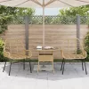  2 db barna polyrattan kerti szék