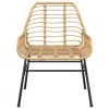  2 db barna polyrattan kerti szék