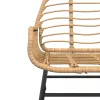  2 db barna polyrattan kerti szék