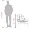  2 db barna polyrattan kerti szék