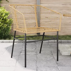  2 db barna polyrattan kerti szék