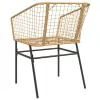  2 db barna polyrattan kerti szék