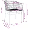  2 db barna polyrattan kerti szék