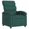  sötétzöld szövet dönthető fotel