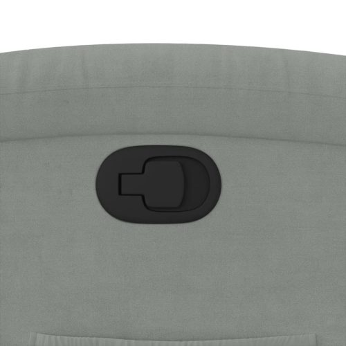  világosszürke bársony dönthető fotel