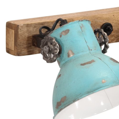  kopott kék fali lámpa 25 W 90x25 cm E27