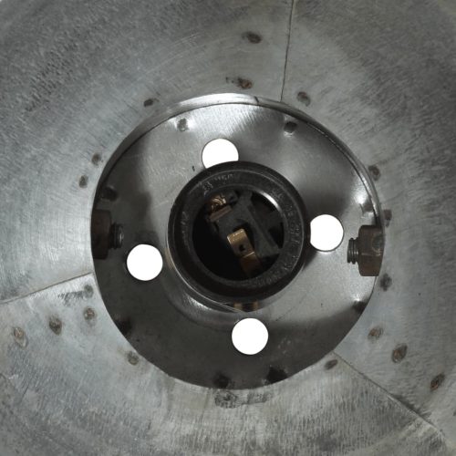  vintage ezüst mennyezeti lámpa 25 W 50x50x25 cm E27