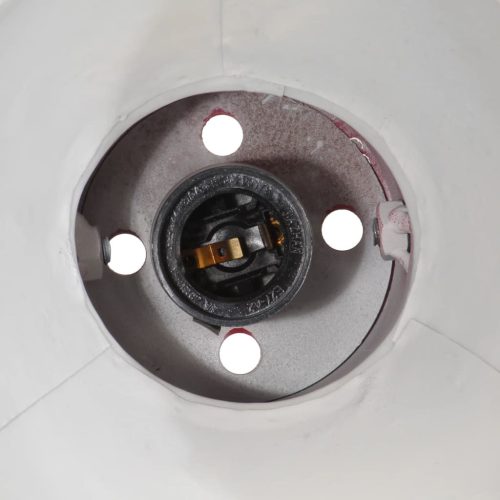  kopott piros asztali lámpa 25 W 23 x 18 x 96 cm E27