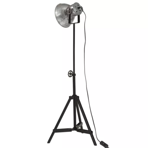  vintage ezüst állólámpa 25 W 35x35x65/95 cm E27