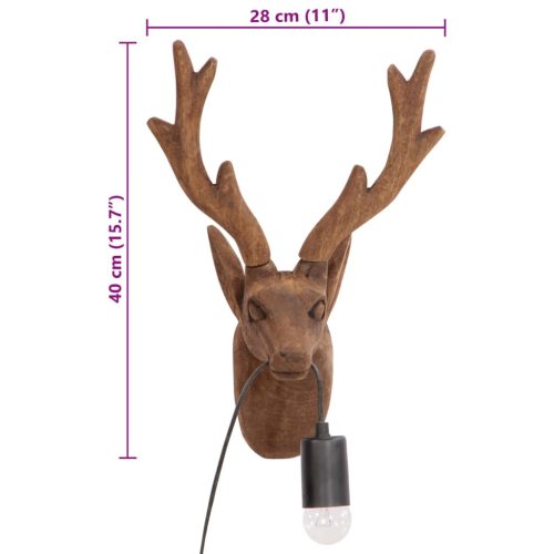  állat formájú falilámpa 25 W 28x20x40 cm E27