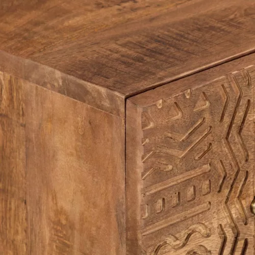  tömör mangófa és vas komód 55 x 30 x 76 cm