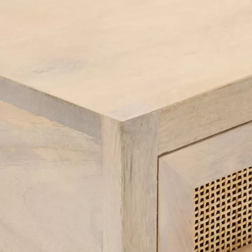  tömör mangófa és vas tálalóasztal 90 x 30 x 76 cm