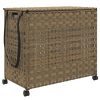  rattan szennyeskosár kerekekkel 66x35x60 cm