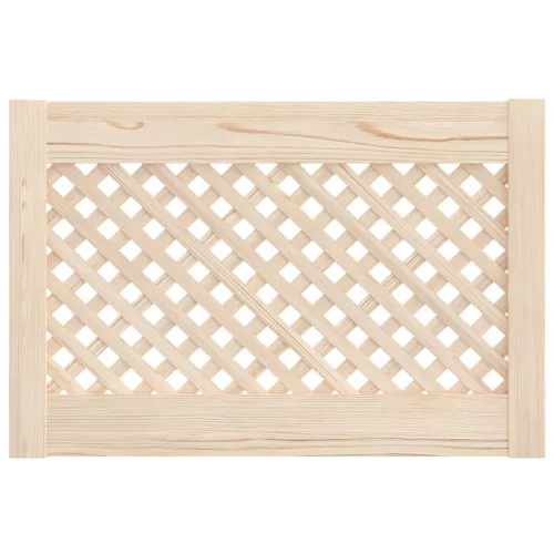  2 db tömör fenyőfa rácsos szekrényajtó 59,5x39,5 cm