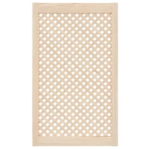  2 db tömör fenyőfa rácsos szekrényajtó 59,5x99 cm