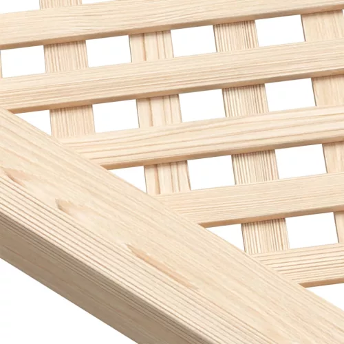  2 db tömör fenyőfa rácsos szekrényajtó 59,5x99 cm