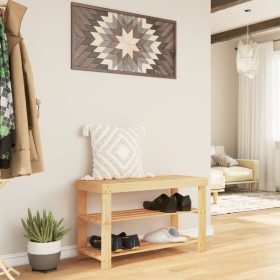  3 szintes bambusz cipőtartó 70 x 27,5 x 45 cm