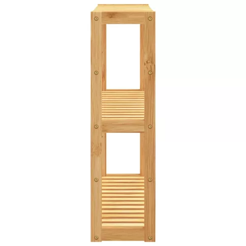  bambusz 3 szintes falra szerelhető fürdőszobapolc 60x15x54 cm