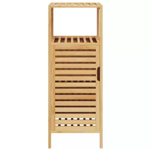  bambusz fürdőszobaszekrény polccal 36 x 33 x 87 cm