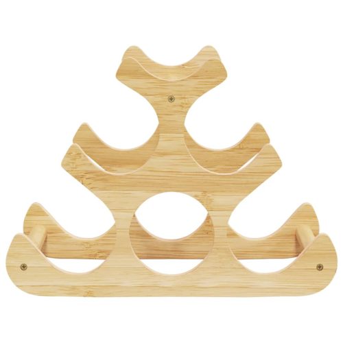  bambusz bortartó 6 palackhoz 35 x 18 x 25,5 cm