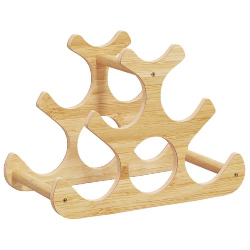  bambusz bortartó 6 palackhoz 35 x 18 x 25,5 cm