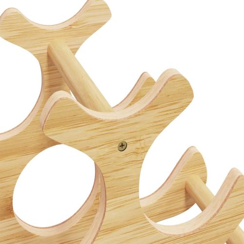  bambusz bortartó 6 palackhoz 35 x 18 x 25,5 cm