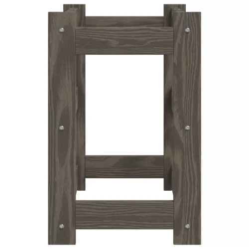  szürke tömör fenyőfa bortartó 12 palackhoz