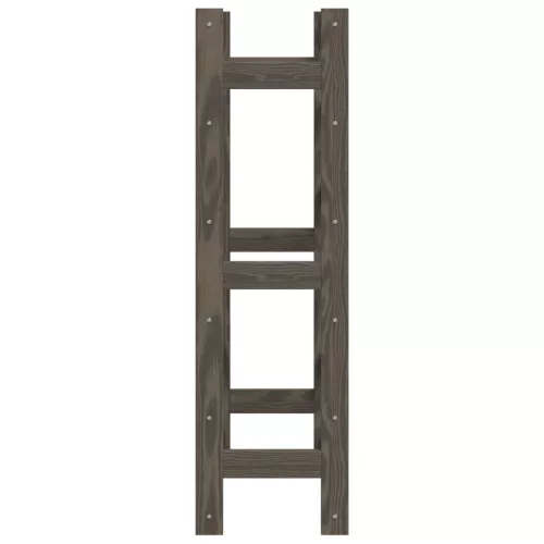  szürke tömör fenyőfa bortartó 30 palackhoz