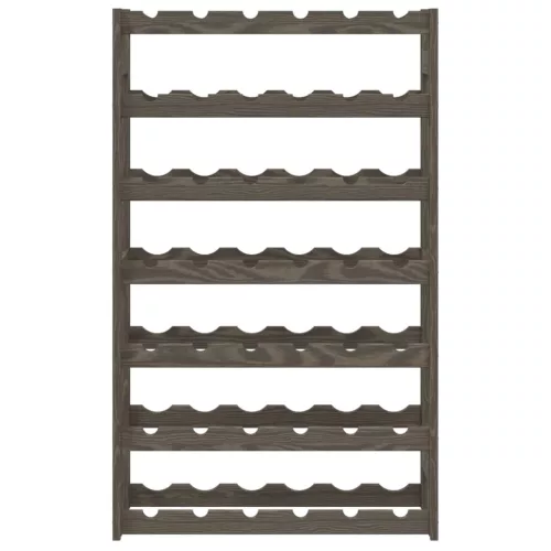  szürke tömör fenyőfa bortartó 42 palackhoz