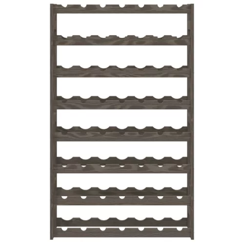  szürke tömör fenyőfa bortartó 56 palackhoz