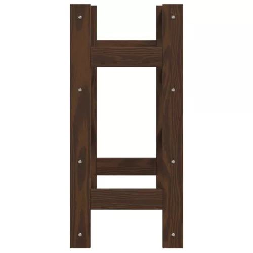  barna tömör fenyőfa bortartó 16 palackhoz