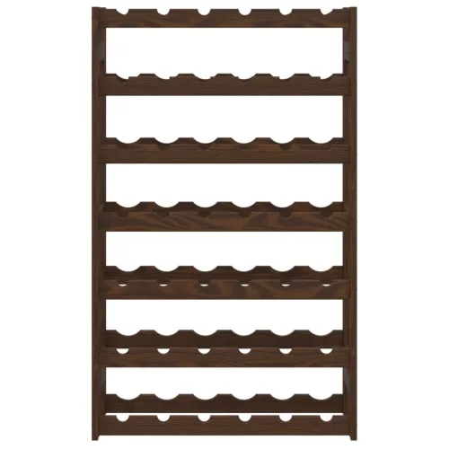  barna tömör fenyőfa bortartó 42 palackhoz