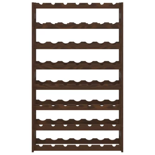  barna tömör fenyőfa bortartó 56 palackhoz