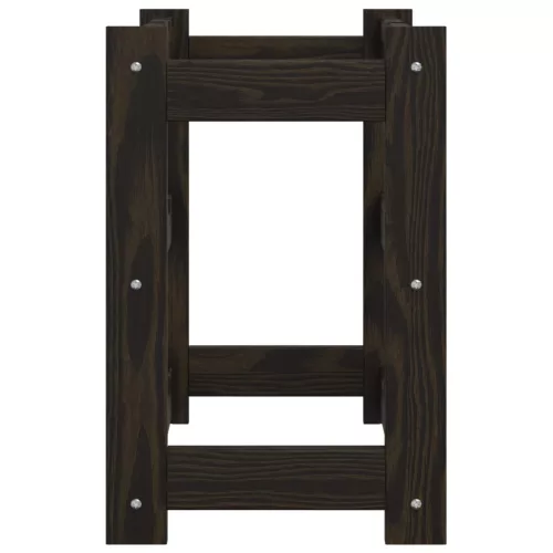  fekete tömör fenyőfa bortartó 12 palackhoz